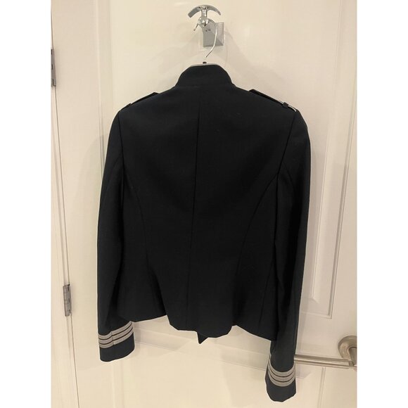 NWOT Lauren Ralph Lauren Jacket Black Military Double breast Sz 2 - Picture 15 of 16